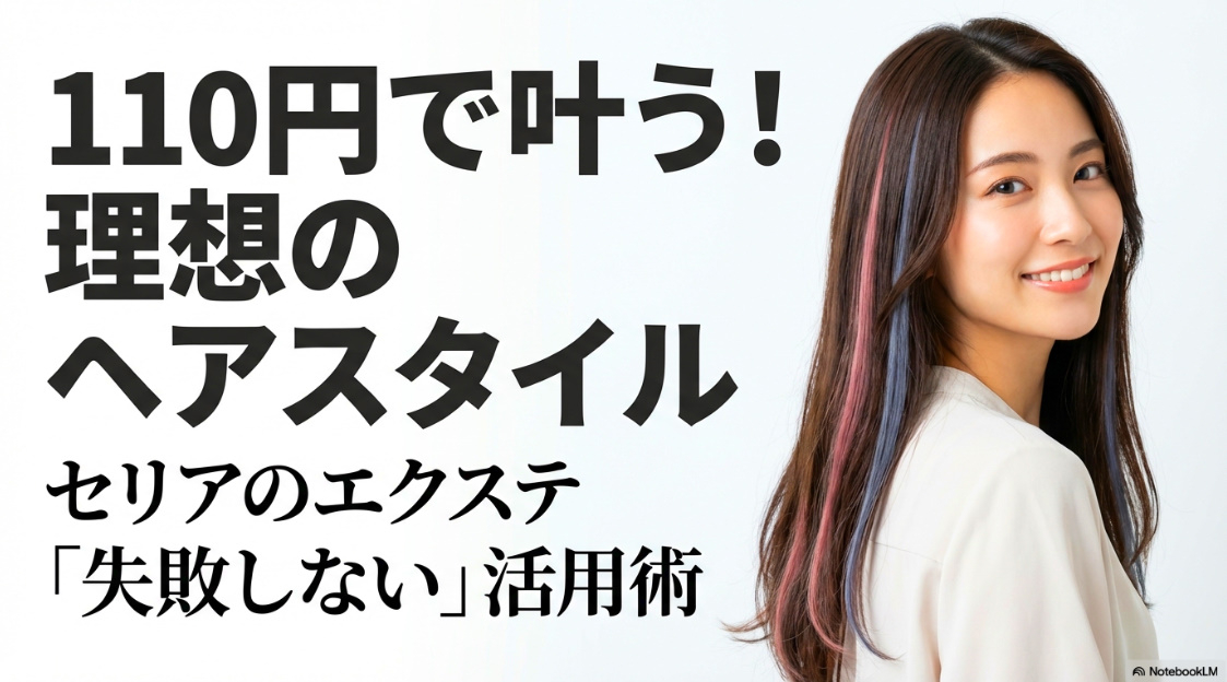 110円で理想のヘアスタイルを叶える「セリアのエクステ活用術」のタイトル画像