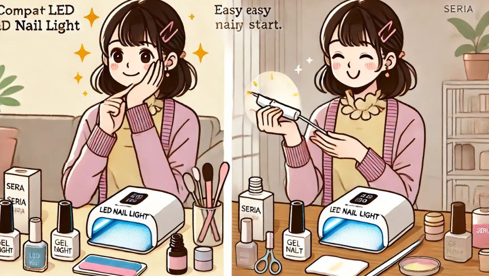 セリアのLEDライトのネイルで気をつける点