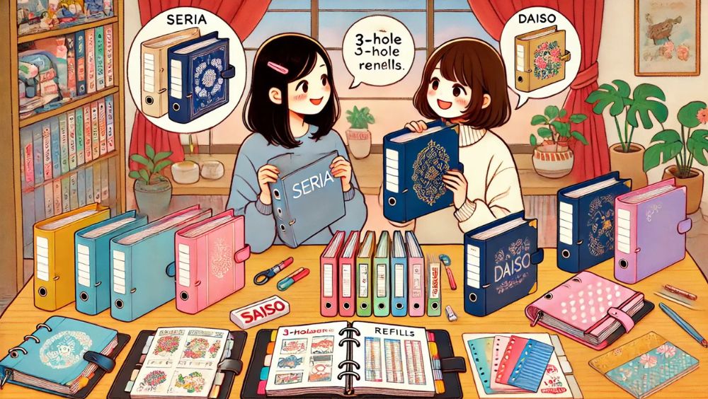 セリアの3穴バインダーとダイソー製品の違い