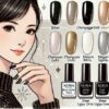セリアのグリッターブラックで上品ネイルと相性抜群の色まとめ