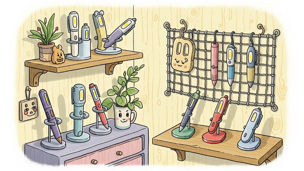 セリアのペンライト立ての活用法