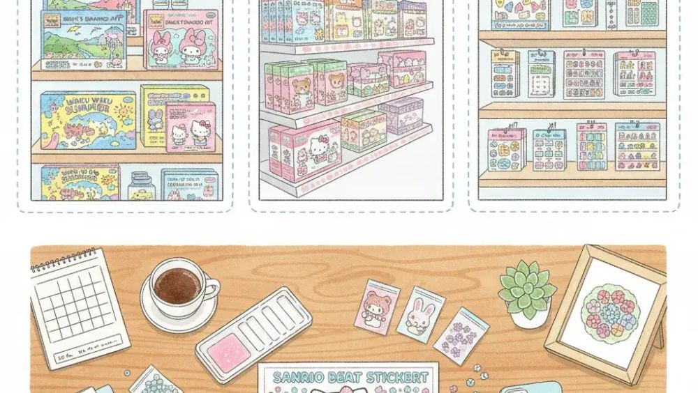 セリアのビーズアートシールの種類と売り場ガイド