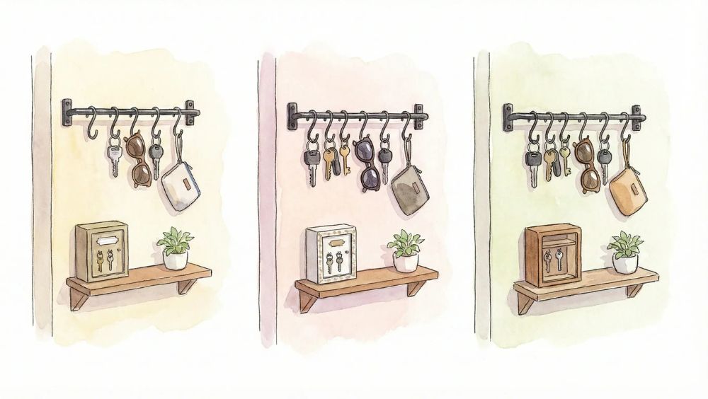 セリアの玄関の鍵収納は100均が最強