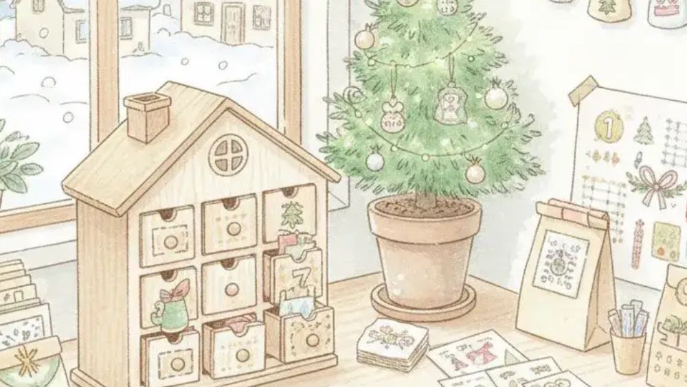 セリアのアドベントカレンダーでXmas準備