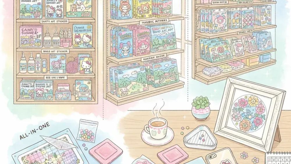 セリアのビーズアートシールの始め方と基本