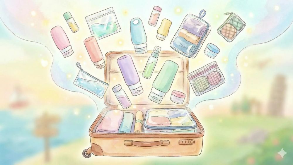 セリアのトラベルグッズの活用術！液体漏れや収納の悩みも解決