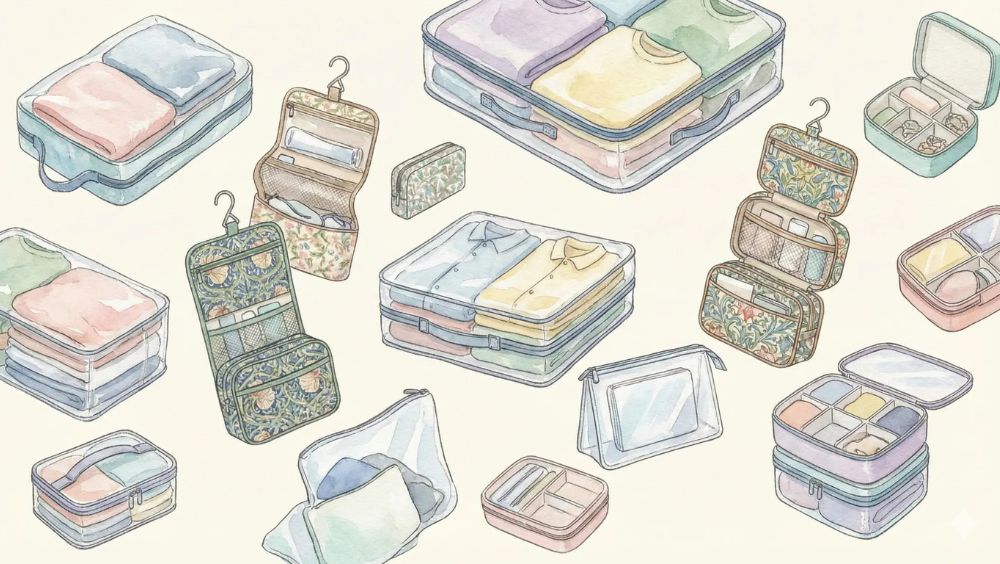 快適収納ならセリアのトラベルグッズにお任せ