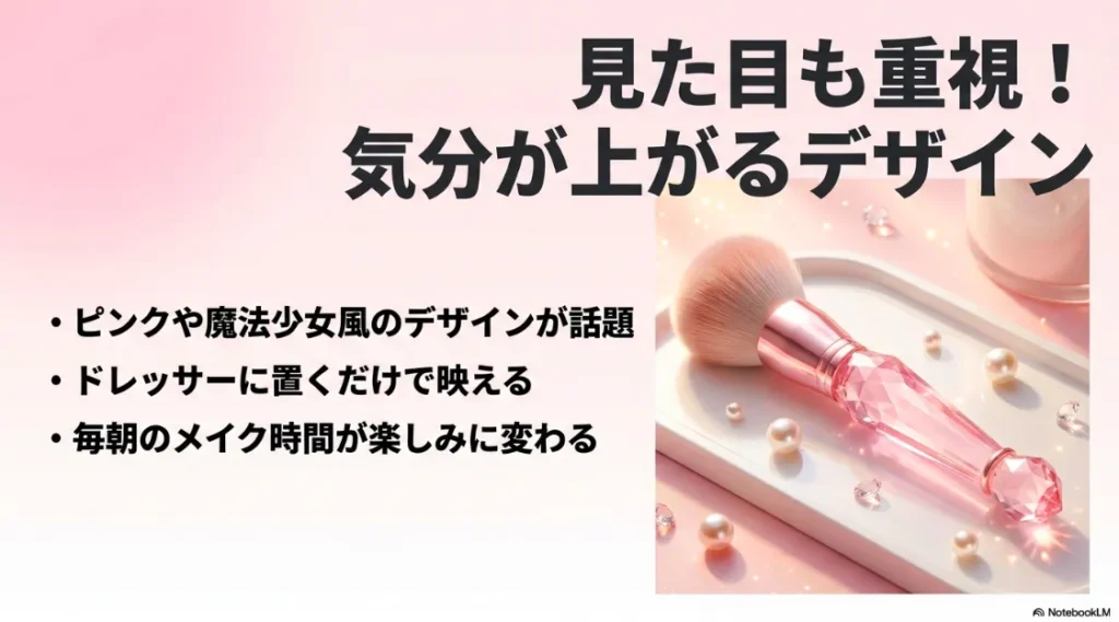 ドレッサーに置くだけで映える、ピンクや魔法少女風の大人可愛いセリアのメイクブラシ