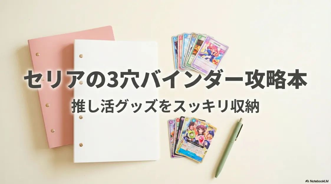 セリアの3穴バインダーで推し活グッズをスッキリ収納する攻略本の表紙画像