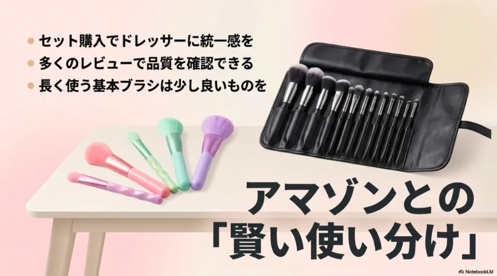 多くのレビューで品質を確認できるAmazonセットと、セリアを併用する賢い使い分け