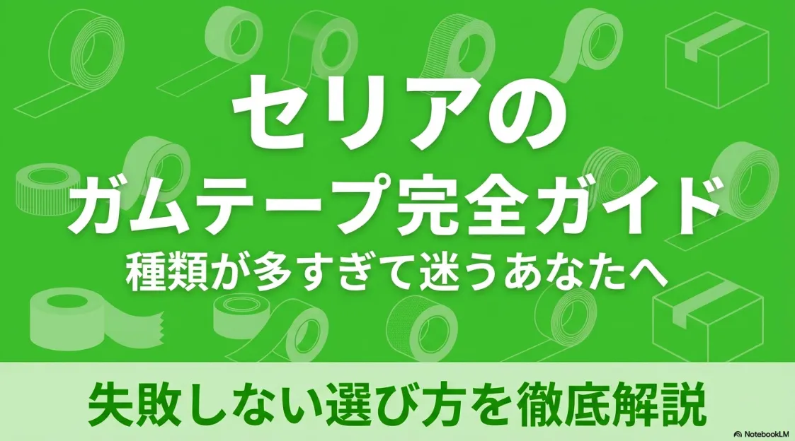 セリアのガムテープ完全ガイド：失敗しない選び方を徹底解説