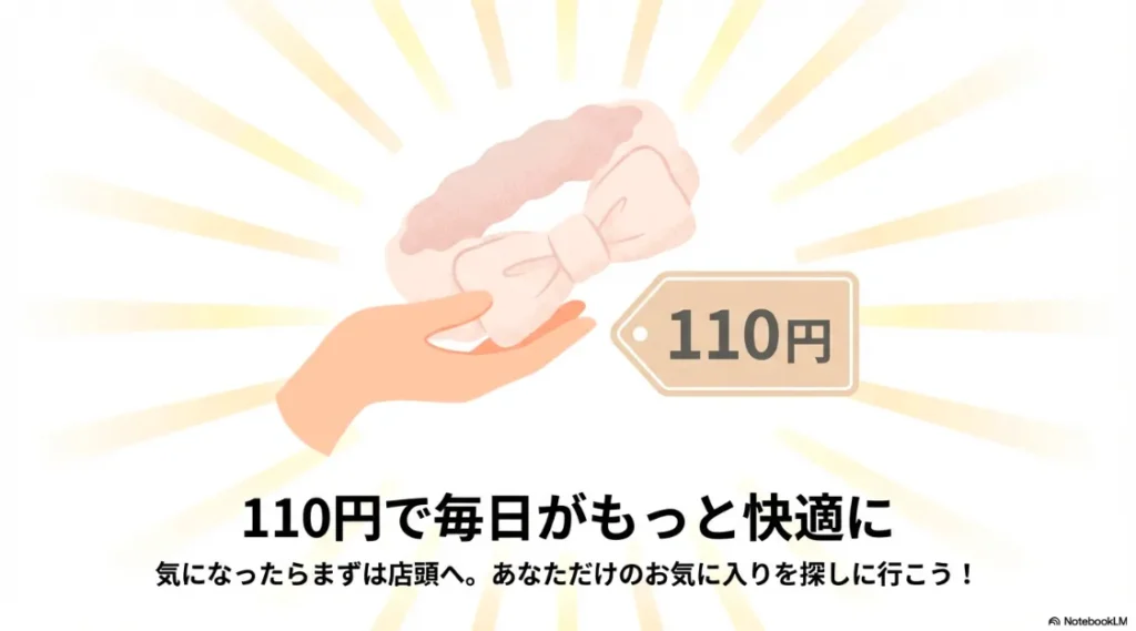 お気に入りを探しに店頭へ行こうというメッセージを込めたエンディングスライド