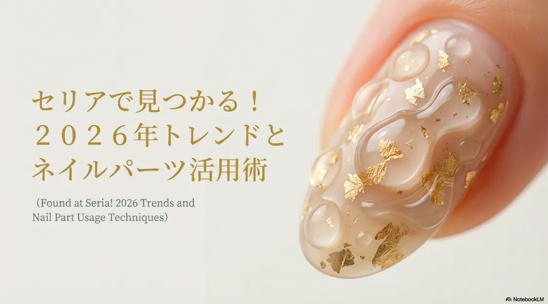 セリアで見つかる2026年トレンドネイルとパーツ活用術の表紙画像