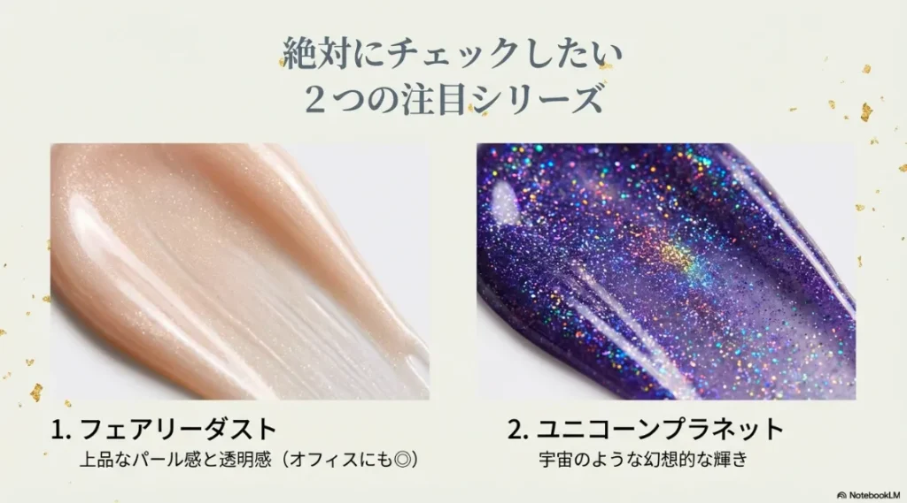 セリアの注目シリーズ、フェアリーダストとユニコーンプラネットの紹介