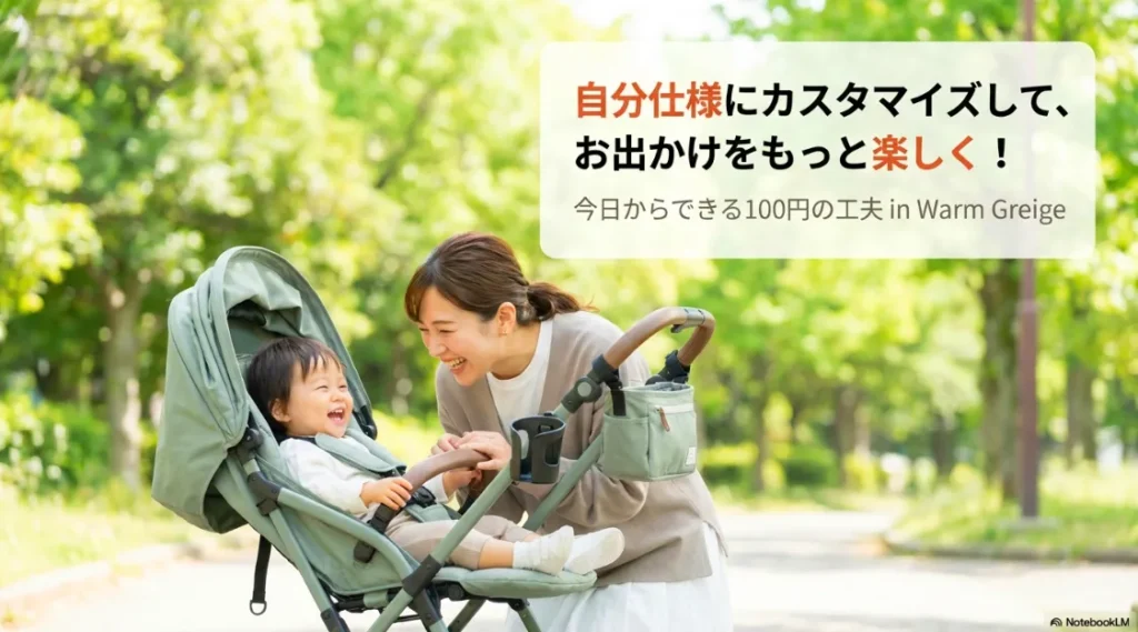 セリアのグッズでベビーカーを自分好みに工夫して、お出かけを楽しくするまとめ画像