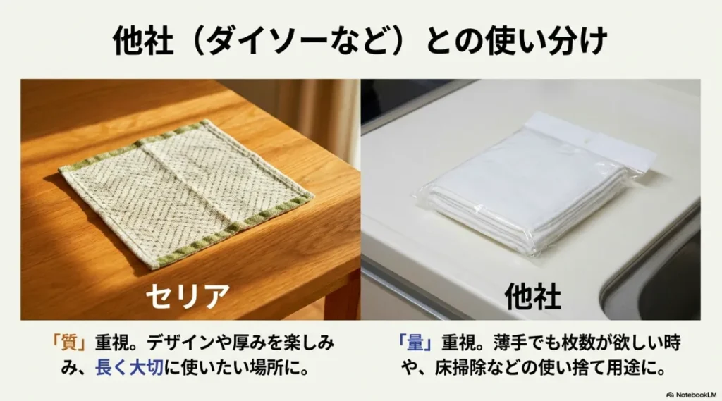日々の彩りはセリア、使い捨ては他社や通販という賢い使い分けのまとめ