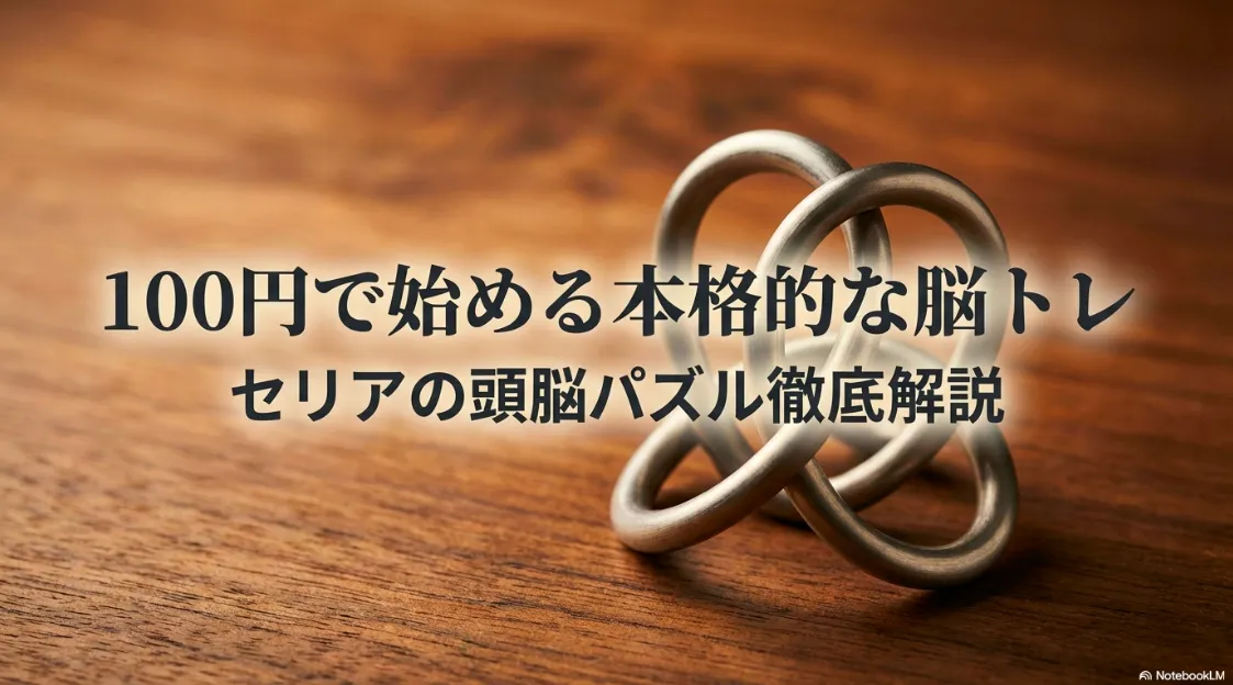 100円で始める本格的な脳トレ、セリアの頭脳パズル徹底解説のタイトルスライド