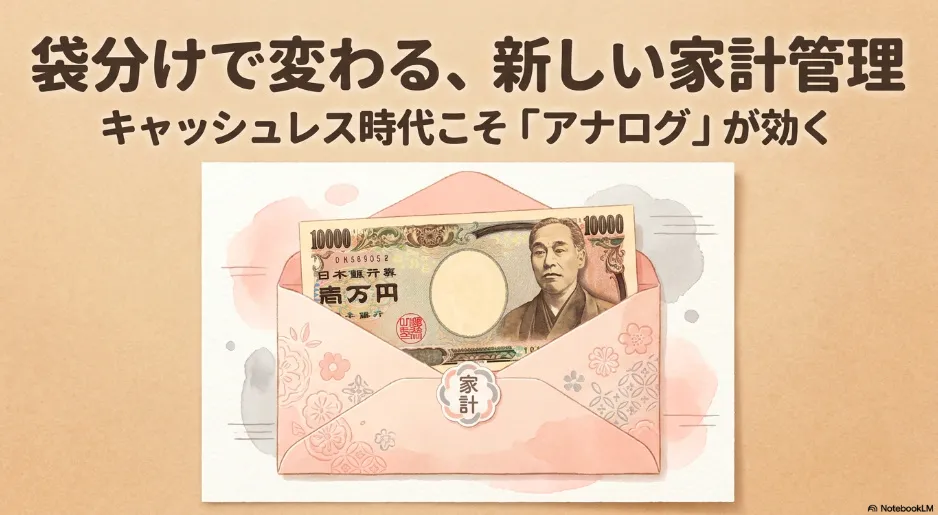セリアの月謝袋で始める！袋分け家計管理のやり方と収納術