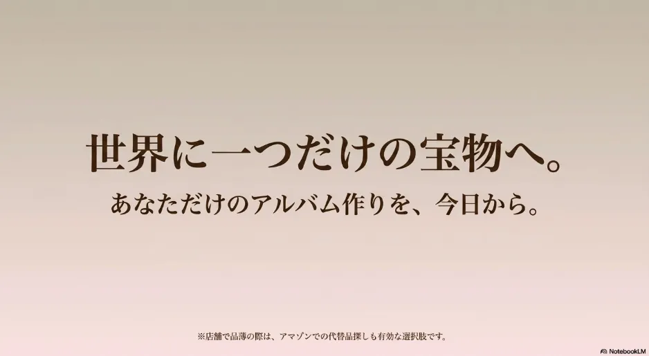 あなただけのアルバム作りを今日から始めよう