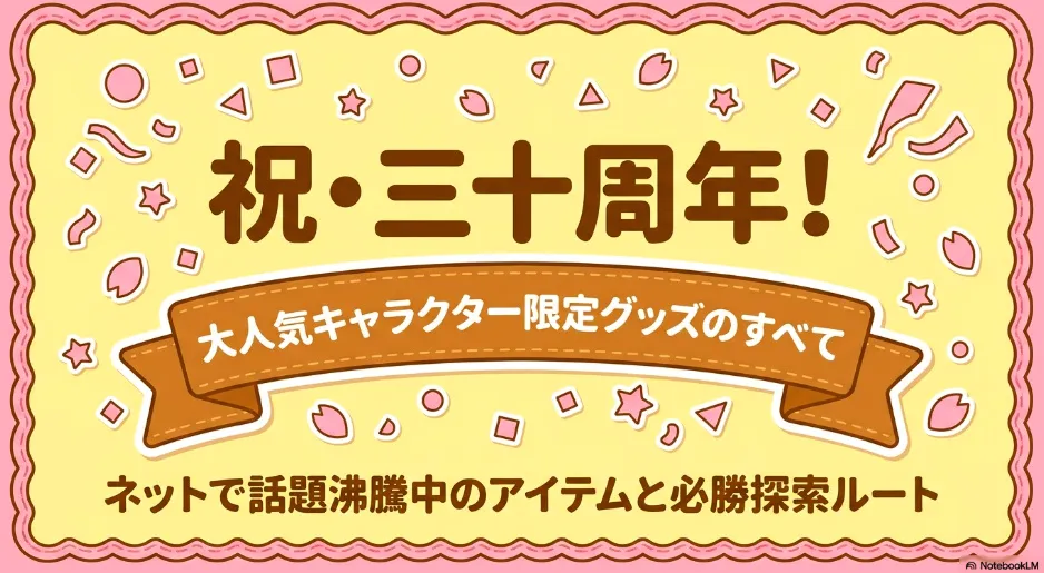 ポムポムプリン30周年記念グッズの話題アイテムと必勝探索ルート