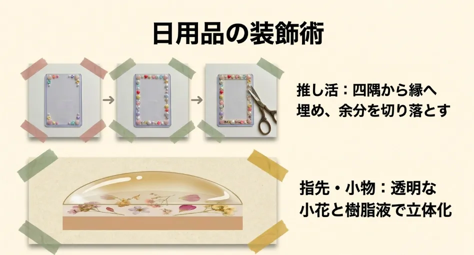 日用品の装飾術（推し活・小物アレンジ）
