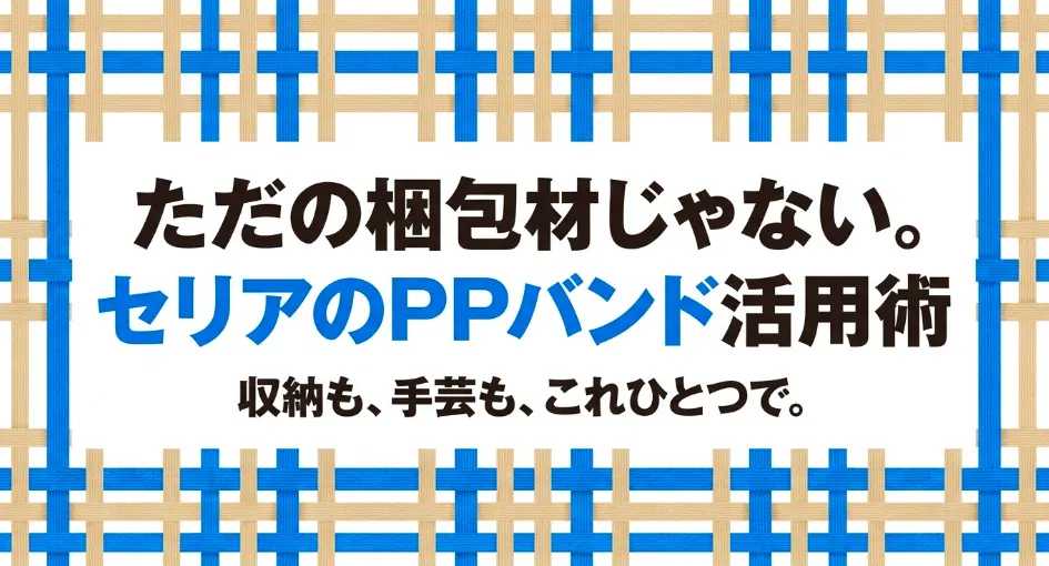 セリアのPPバンド活用術 収納も手芸もこれひとつで
